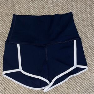 FP Movement by Free People Navy and White Athletic Shorts